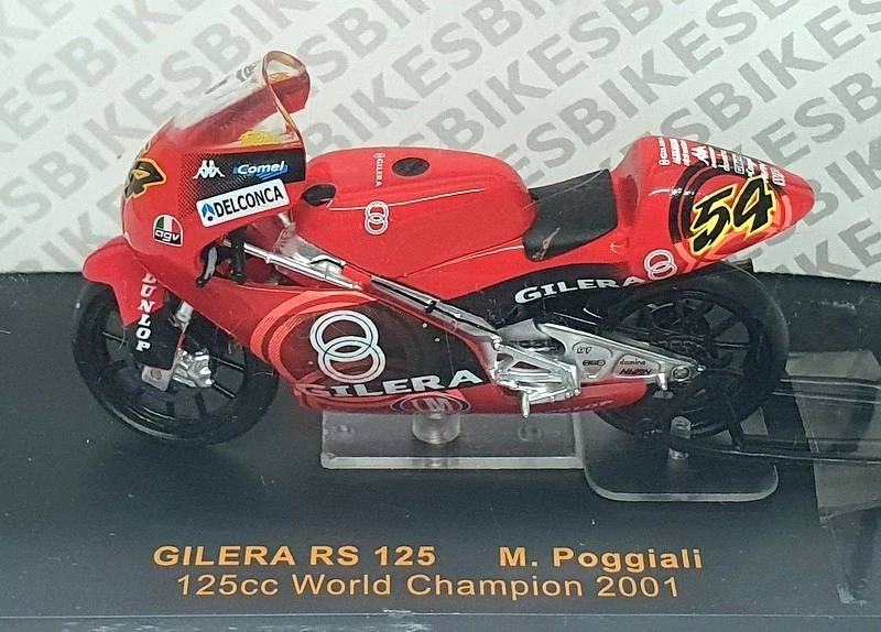 Ixo 1/24 Scale RAB021 - Gilera RS 125 #54 125cc World Champion 2001 M. Poggiali - Image 4 of 4