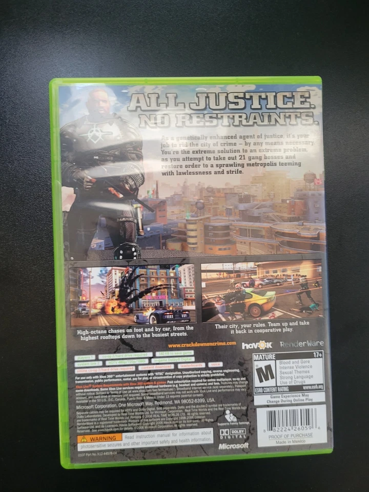 Crackdown Xbox 360 Sealed Brand New - Image 2 of 2