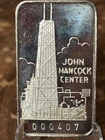 Vintage National First Bank of Chicago, John Hancock Center, 1oz 999 Silver Bar