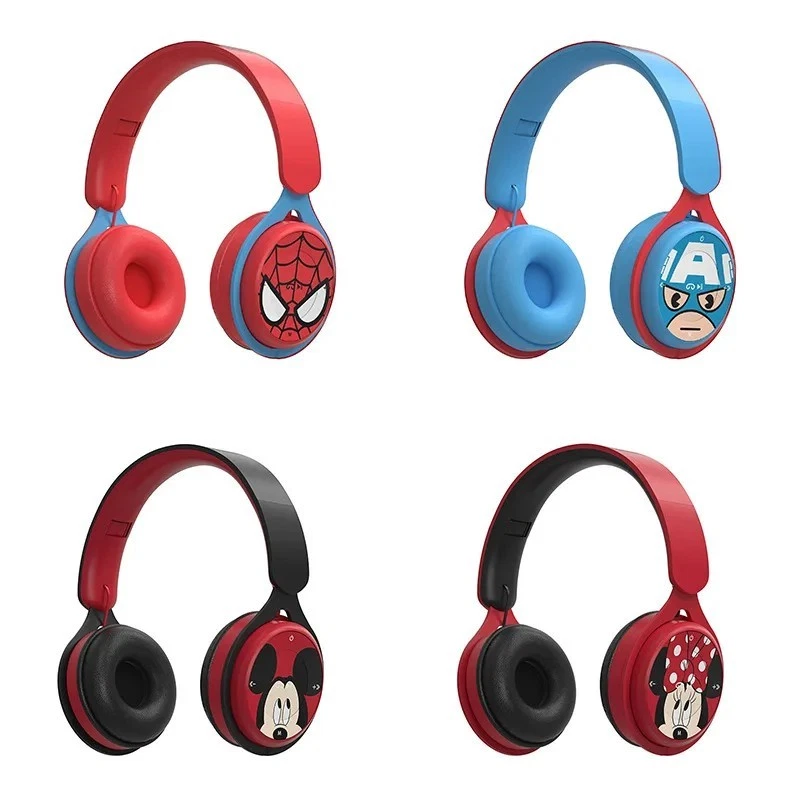 Auriculares Bluetooth Inalámbricos Plegables Disney Marvel para Niños Y08 HIFI Foto 2 de 4