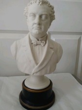 Parian Ware Bust Of Governor John Andrew Circ 1870 With Original Plinth