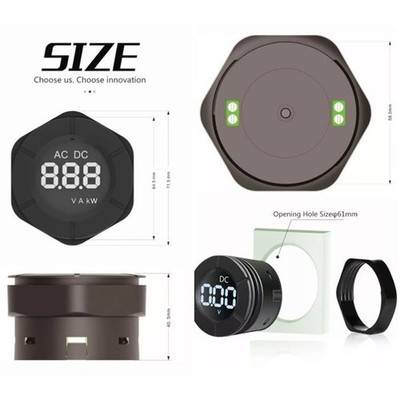 LCD AC/DC Digital Display Voltmeter AC30-500V DC0-300V PZEM-019V/PZEM-024V