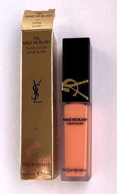 Yves Saint Laurent YSL Make Me Blush Liquid Blush # 57 Coral Clash 0.5 oz New