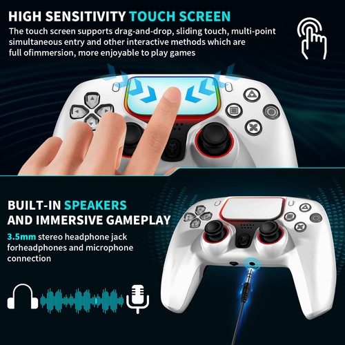 Controller di gioco 3 in 1 (Bluetooth/2.4G/cablato) per PS4/PC/iOS/Android - Foto 2 di 21