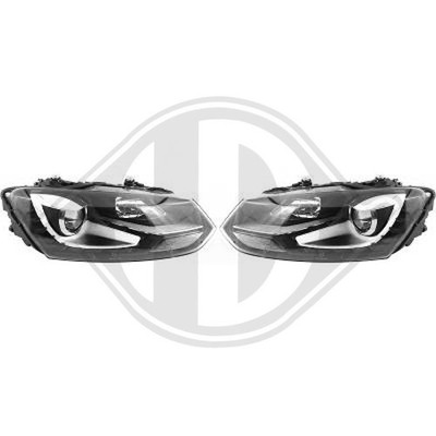 DIEDERICHS Scheinwerfersatz für VW Polo 6R 6C 6R_