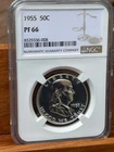 1955 Franklin Half Dollar Proof 66 NGC New Clean Holder