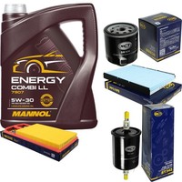 SCT Inspektionspaket 5L Mannol Energy 5W-30 FüR VW Lupo 1.4 16V 1.6 GTI Polo