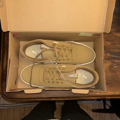 Puma Size 12 Men s Tan  Leather Skate Sneaker