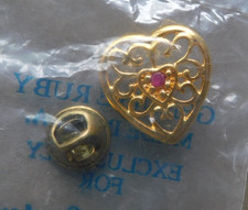 Harriet Carter : Heart - Fashion Pin Gold-tone
