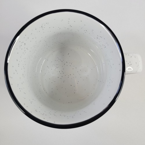 Ed Hardy White Ceramic Coffee Mug Tattoo Art Tiger Bulldog Hannya Shark 20oz - Picture 5 of 12