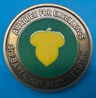 U.S. Army 3rd Battalion 345th Infantry Germany WWI & WW2 Military Challenge Coin