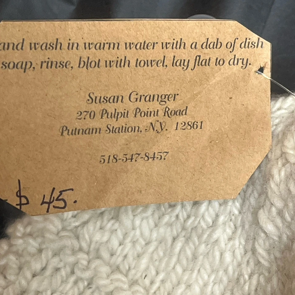 Chapéu caçador gorro malha 100% lã abas de orelha chapéu off white - Imagem 3 de 4