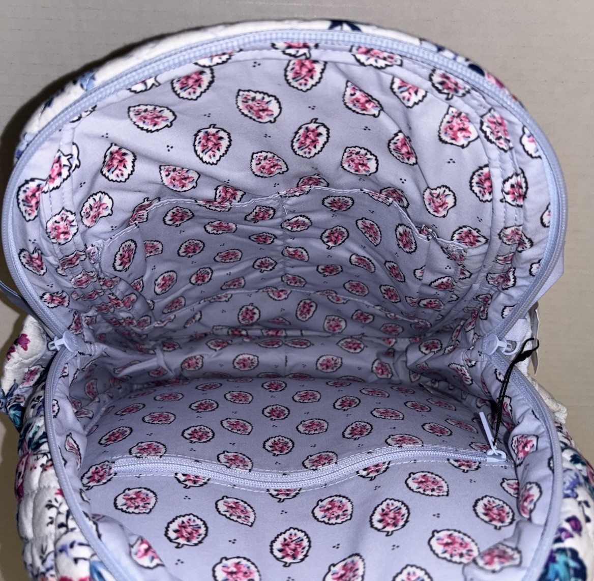 NWT Vera Bradley Cotton Small Backpack Bag Magnifique Floral  display picture 1
