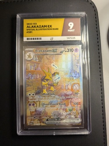 Alakazam ex 201/165 Scarlet & Violet 151 SIR Holo ACE 9 Mint Graded Pokémon TCG