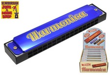 Harmonica Retro Instrument ~ 16 Hole ~ Key of C ~ Classic Novelty Gift x1