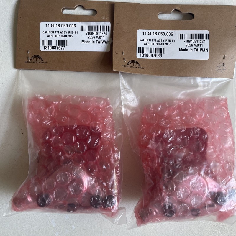 Sram Red E1 Flat Mount Hydraulic Disc Brake Calipers x2