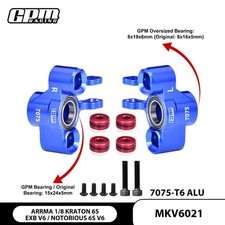 GPM 7075 Alloy Front Steering Wheel Hub for ARRMA 1/8 Kraton V6 EXB Notorious 8S