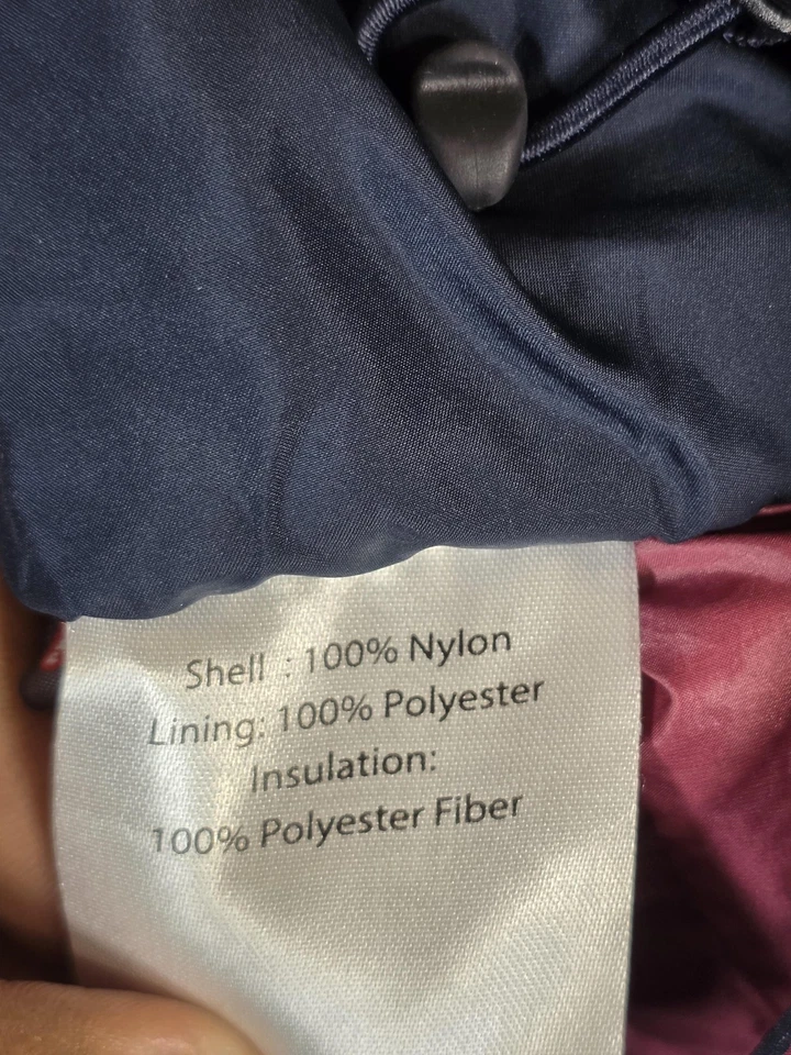 Chaqueta Simms Mujer Pequeña Borgoña Aislada Puffer Ligera Pesca Acolchada Foto 3 de 4