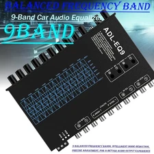 9-Band Parametric Equalizer–8V Max, RMS Adjustable EQ for Amplifiers, Fine-Tune