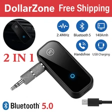 Wireless USB Bluetooth Transmitter Receiver for Car Music Audio Aux Adapter lot