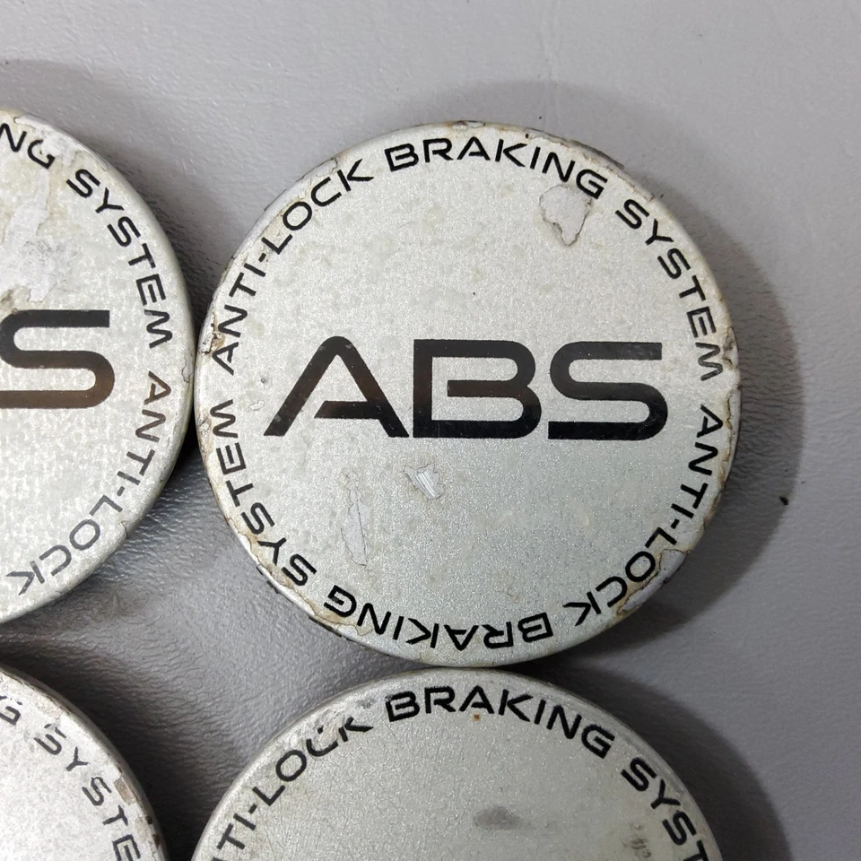 95-02 Pontiac Firebird Silver ABS Wheel Center Hub Caps SET OF 4 - Image 3 of 4