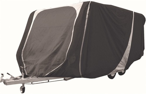 17-19ft Heavy Duty Breathable Water Resistant Caravan & Hitch Cover LWACC367+M - Picture 7 of 13