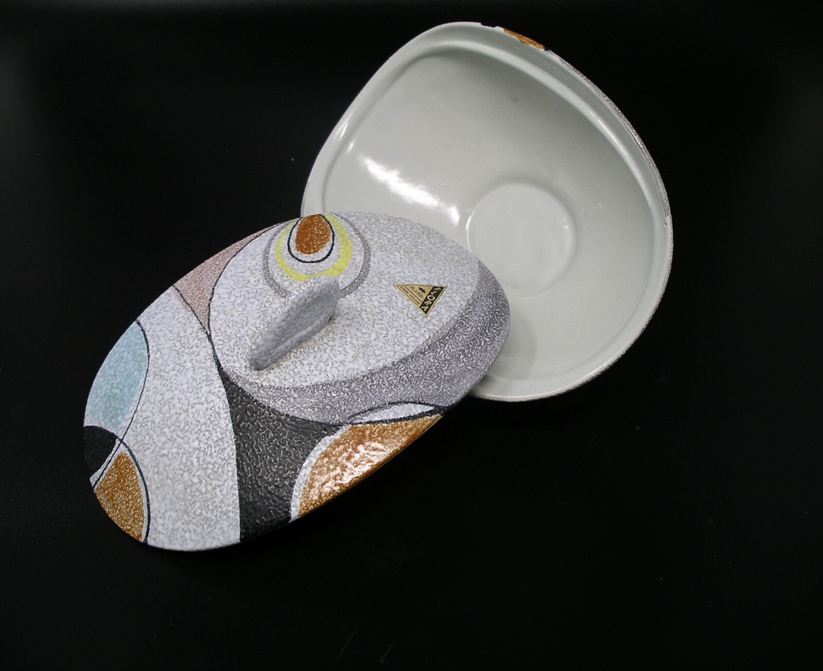 ビンテージgouda pottery Holland Rumba Flora 皿