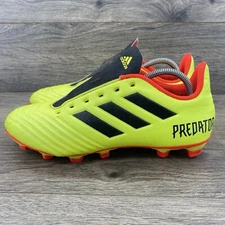 Adidas Predator 18.4 Soccer Cleat Size 6.5 Yellow Red DB2005