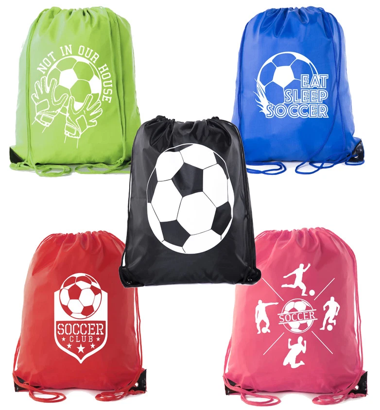 MATO & HASH Soccer Party Favors Soccer Drawstring Backpack for Birthday Parties, Team events