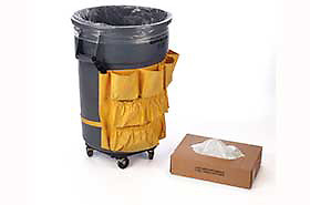 31-33 Gal Can Liners, 20W X 13D X 39L, Clear LLD, .98 Mil - Case of 250 Bags