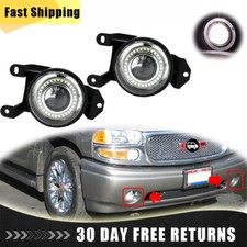 Fog Lights For 2000-2006 Gmc Yukon Denali Halo Projector Driving Bumper Lamps 00