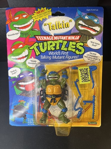 Vintage Talkin Leonardo  (TMNT Ninja Turtles Playm...