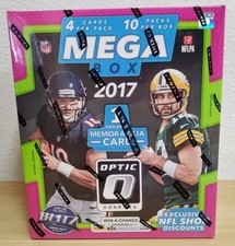 2017 Panini Donruss Optic Football Mega Box Sealed McCaffrey Patrick Mahomes RC?