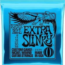 2-Pack Ernie Ball Extra Slinky Nickel Wound Electric Guitar Strings 8-38 Gauge