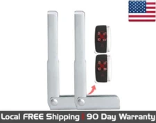 2x New Replacement Key Fob Remote Uncut Blade For Land Range Rover & Jaguar