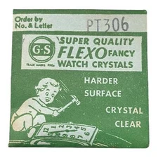 Germanow-Simon Mach (GS) PT306 Watch Crystal NOS Part Flexo