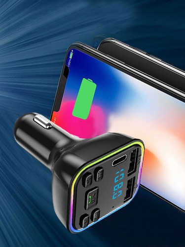 2USB PD Charger Bluetooth 5.0+Car BT Wireless FM Transmitter Adapter Hands Free - Picture 7 of 12