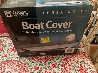 Classic Accessories 20-143-111001-00 Lunex RS-1 Boat Cover - Model D - Gray