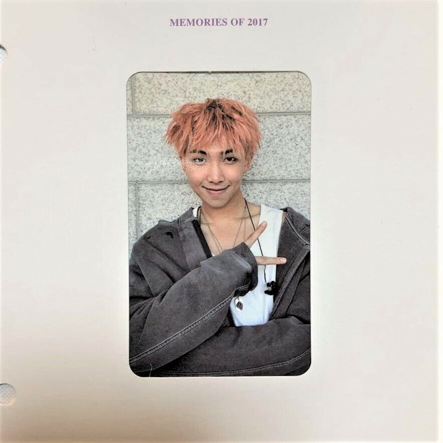 BTS Bangtan Memories of 2017 Blu-ray Limited Official Photocard