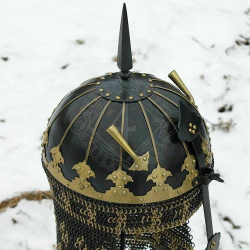 18ga Persian Kulah Khud Helmet Arabic Historical Persian Warrior Helmet MI12 - Picture 2 of 5