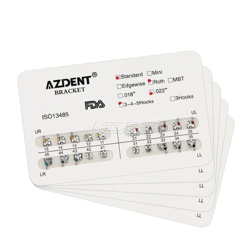 Dental Ortho Brackets Mini Roth MBT Braces /Niti Super Elastic Arch Wires Round - Picture 66 of 103