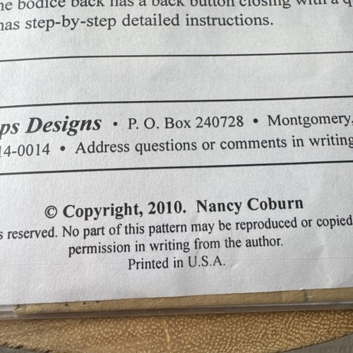 NICE! Isabelle Sundress Pattern - Szs 4-12 - Nancy Coburn - NEW - Picture 3 of 3