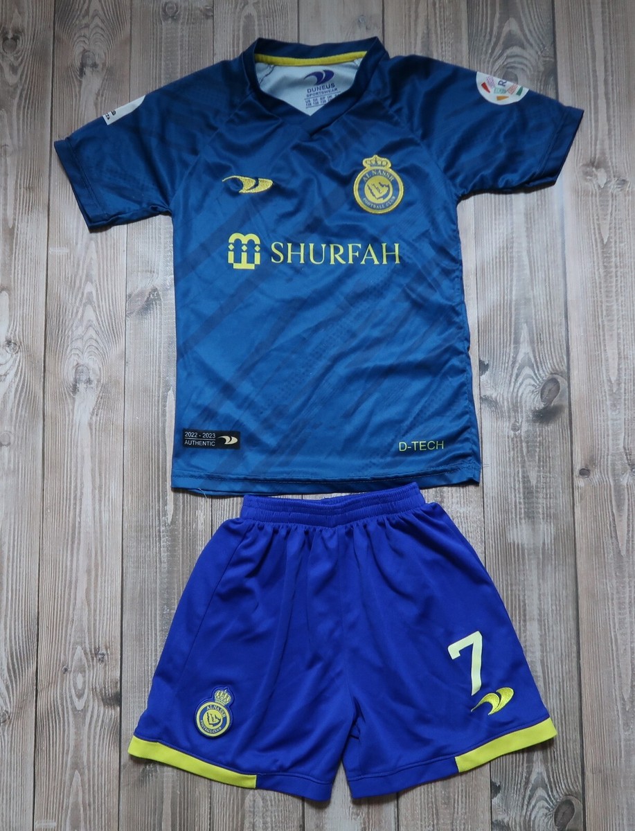 Soccer Jersey Al-Nasr Ronaldo #7 Football KIT blue, Youth
