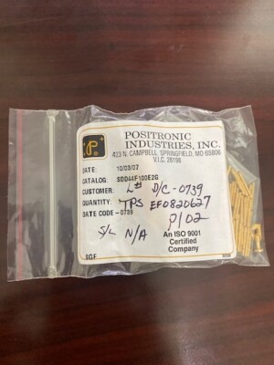 SDD15M100E2G D-Sub High Density Connectors D-Sub Male Connector 15P Crimp Gold S