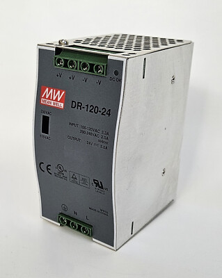 Mean-Well DR-120-24 Hutschienen-Netzteil 100-120VAC  200-240VAC 24V
