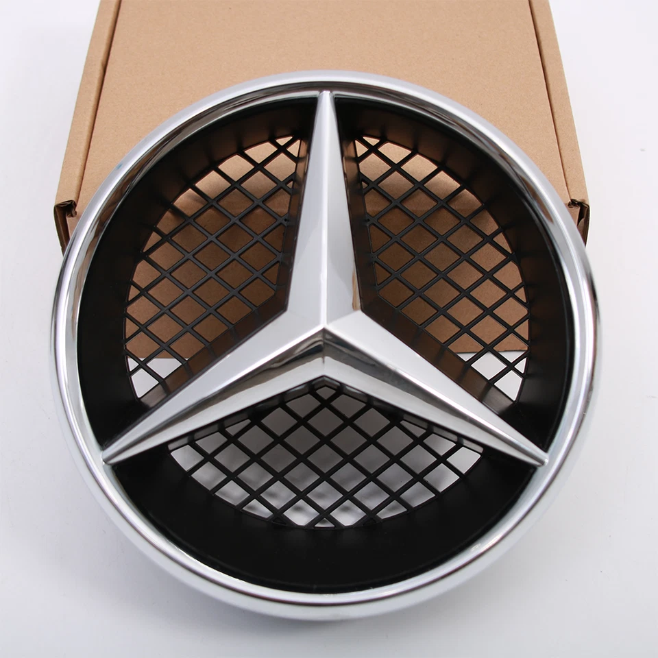 Front Grille w/Emblem For Mercedes Benz C-CLASS C300 C350 W204 Grill 2008-2014 - Image 4 of 4