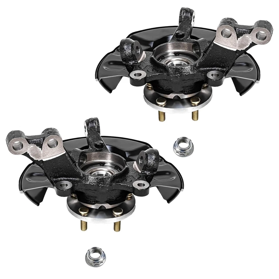 Soporte de pinza de freno de rotor perforado con nudillo delantero para Toyota Matrix 2003-08 Foto 3 de 4