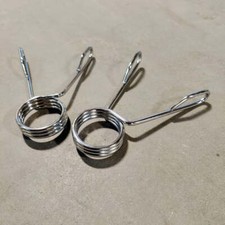 NEW Olympic Spring Collar 1 Pair Standard Diameter Barbell Stop Sliding Plates