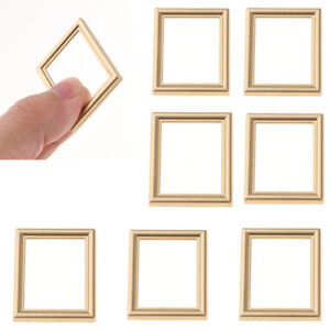 8pieces 1 12 Dollhouse Miniature Empty Photo Frame Mural Diy Wall Decor Ebay