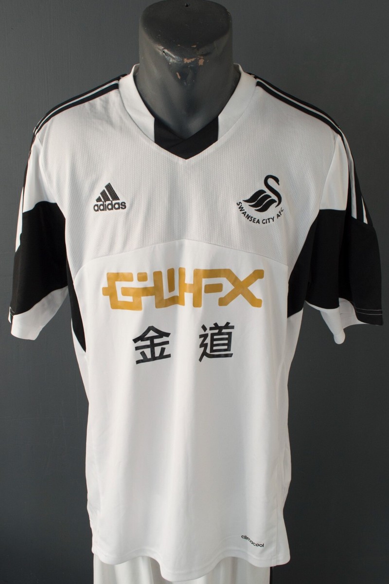 Swansea City Jersey 2013/2014 Home Football Soccer Mens Adidas